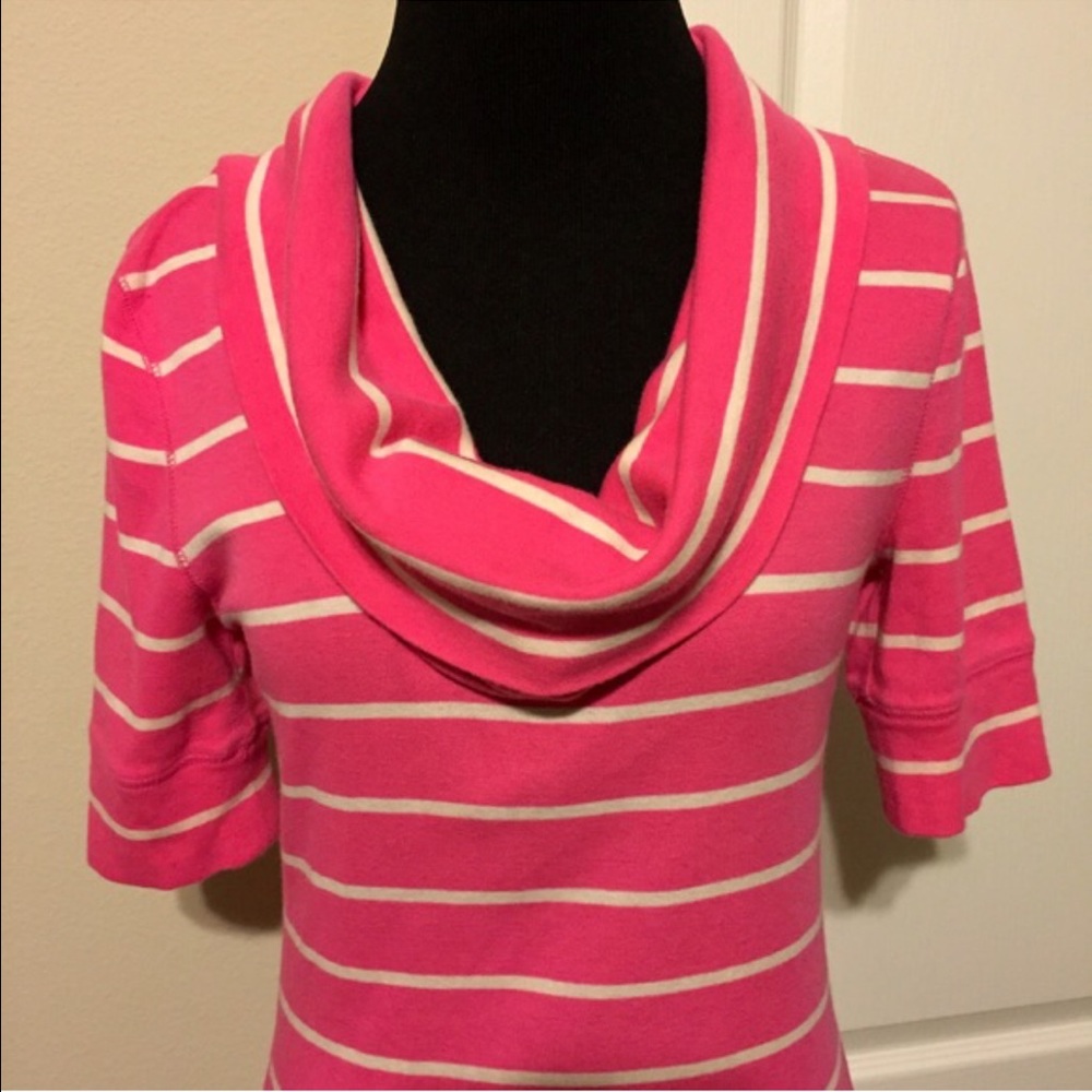 Express -- Y2K Cowl Neck Half Sleeve Tunic Top vtg